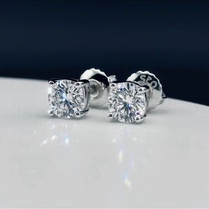 Elegant Silver Stud Earrings